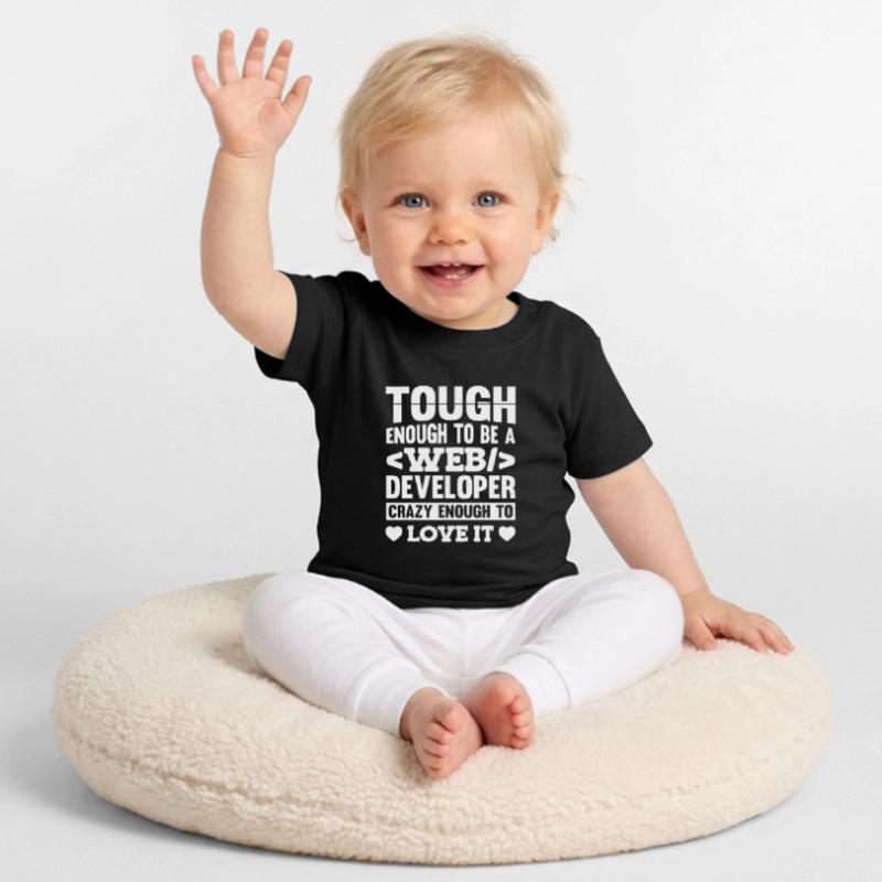 Web Developer Web Developer Baby Organic T-Shirt with Round Neck