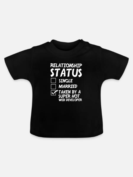 Web Entwickler Webdeveloper Witzig - Baby Bio-T-Shirt mit Rundhals - Schwarz
