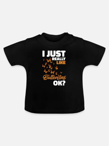Hobbygärtner Garten Monarch - Baby Bio-T-Shirt mit Rundhals - Schwarz