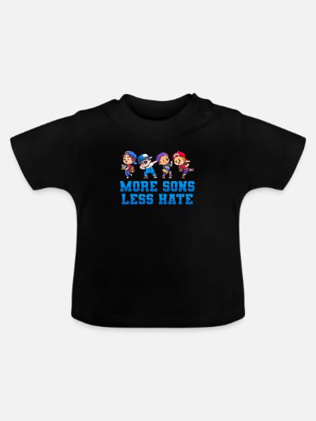 Mom Mutter Mutter - Baby Bio-T-Shirt mit Rundhals - Schwarz