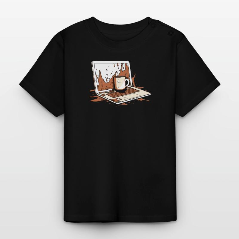 Entwickler Coder Programmierer Kaffee Baby Bio-T-Shirt mit Rundhals