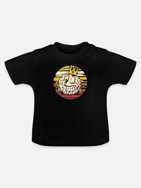 Golf Golfer Golfen - Baby Bio-T-Shirt mit Rundhals - Schwarz