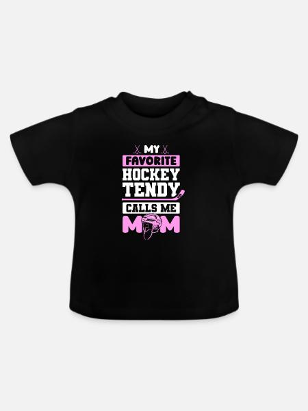 Eishockey Torwart - Baby Bio-T-Shirt mit Rundhals - Schwarz