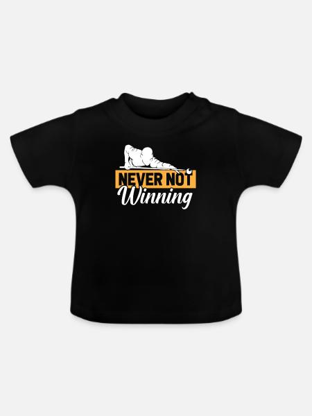 Billard - Baby Bio-T-Shirt mit Rundhals - Schwarz
