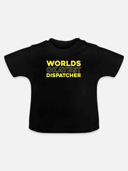 Notruf Leitstelle Einsatzzentrale - Baby Bio-T-Shirt mit Rundhals - Schwarz