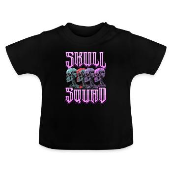 Techno Raver - T-shirt bio col rond Bébé - noir - Devant
