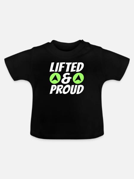 Fahrstuhl Aufzug - Baby Bio-T-Shirt mit Rundhals - Schwarz