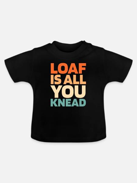 Sauerteig Brot - Baby Bio-T-Shirt mit Rundhals - Schwarz