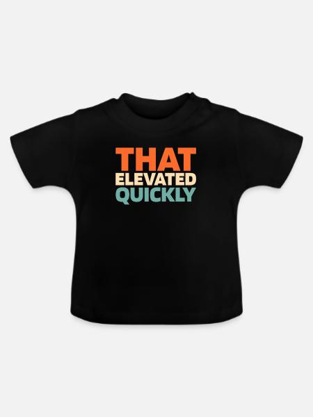 Fahrstuhl Aufzug - Baby Bio-T-Shirt mit Rundhals - Schwarz