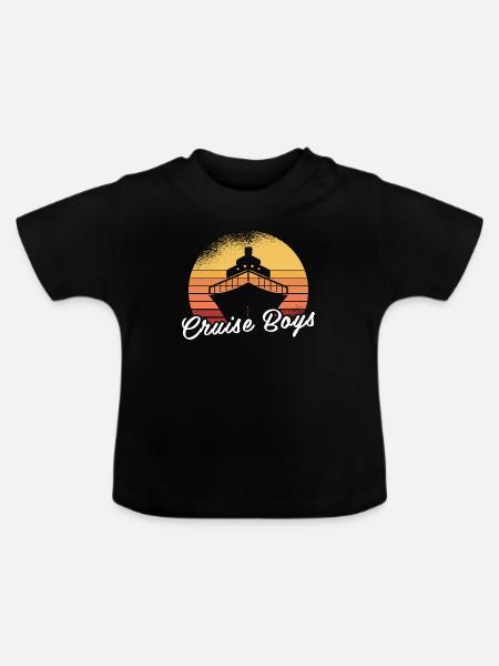 Kreuzfahrt - Baby Bio-T-Shirt mit Rundhals - Schwarz