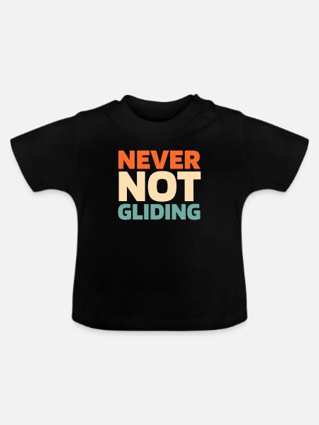 Paragleiter Paragleiten - Baby Bio-T-Shirt mit Rundhals - Schwarz