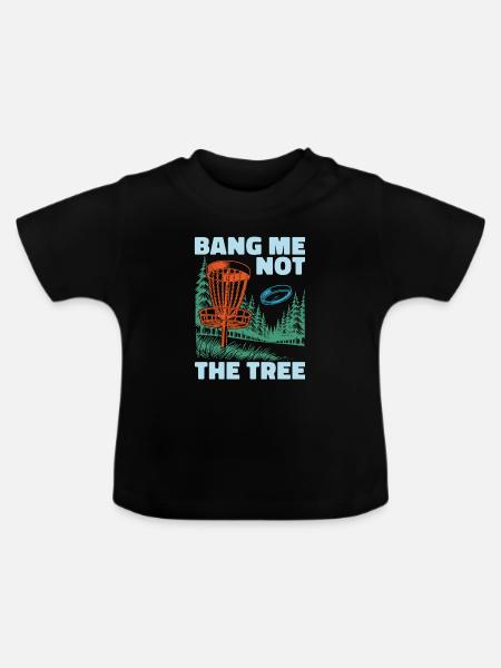 Frisbee Golf Disc Golf - Baby Bio-T-Shirt mit Rundhals - Schwarz