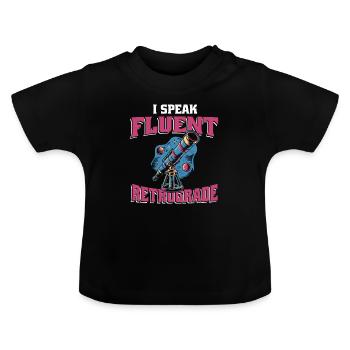 Astrologie Astrologe - Baby Bio-T-Shirt mit Rundhals - Schwarz - Vorne