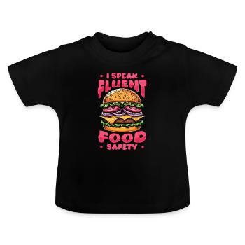 Health Inspector - Baby Organic T-Shirt with Round Neck - black - Front