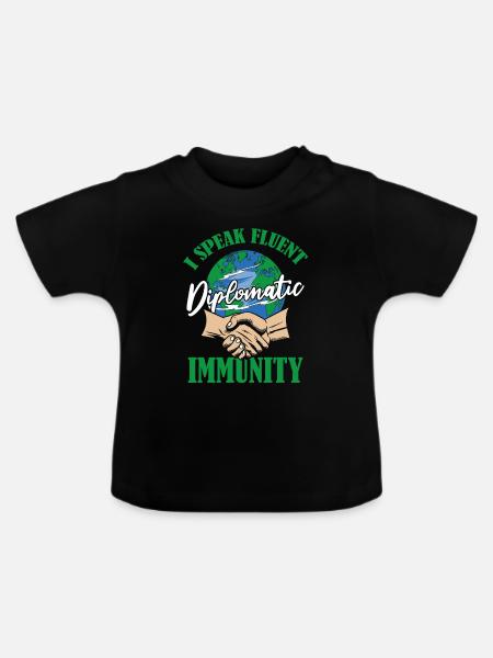 Botschafter - Baby Bio-T-Shirt mit Rundhals - Schwarz