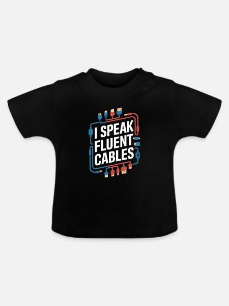 Av Techniker - Baby Bio-T-Shirt mit Rundhals - Schwarz