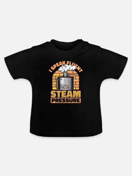 Kesselbetreiber - Baby Bio-T-Shirt mit Rundhals - Schwarz