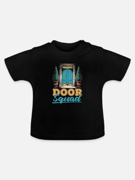 Türsteher Kader - Baby Bio-T-Shirt mit Rundhals - Schwarz