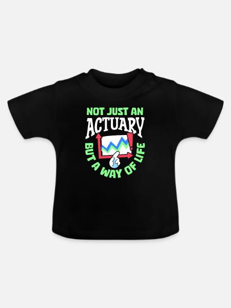 Aktuar - Baby Bio-T-Shirt mit Rundhals - Schwarz