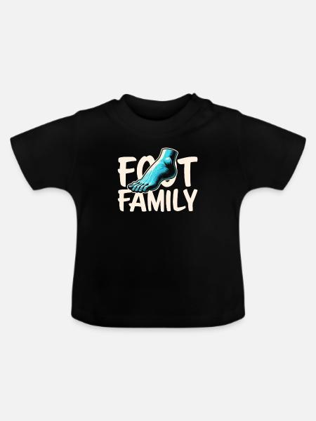 Fußpfleger Team - Baby Bio-T-Shirt mit Rundhals - Schwarz