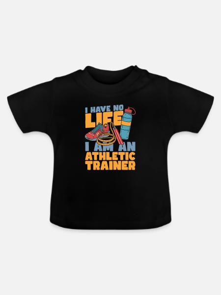Trainer - Baby Bio-T-Shirt mit Rundhals - Schwarz