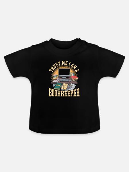 Buchhalter - Baby Bio-T-Shirt mit Rundhals - Schwarz