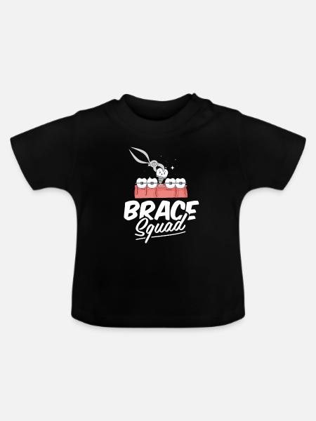 Kieferorthopäde Kader - Baby Bio-T-Shirt mit Rundhals - Schwarz