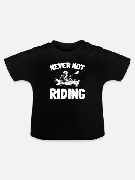Kajaker - Baby Bio-T-Shirt mit Rundhals - Schwarz