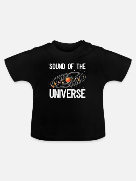 Sound des Universums - Baby Bio-T-Shirt mit Rundhals - Schwarz
