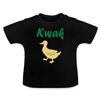Kwak Duck Duck Duck Gift QuitscheenteDten, D - T-shirt bio col rond Bébé - noir - Devant