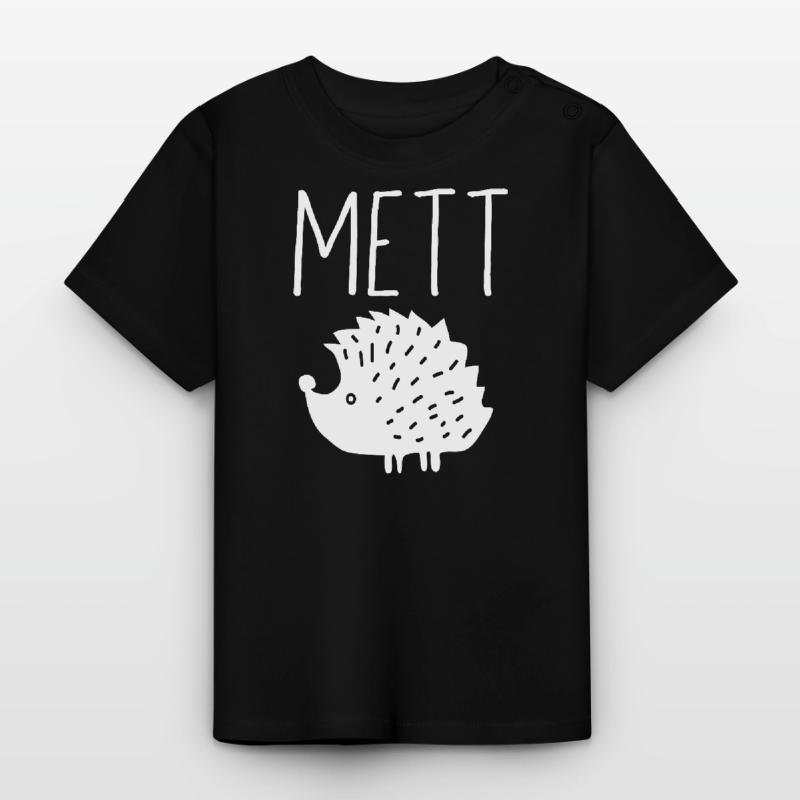 Mettigel Mett Igel Hackfleisch Fleischesser Hackk Baby Bio-T-Shirt mit Rundhals