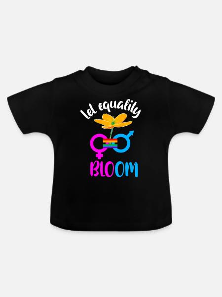 Gleichberechtigung - Baby Bio-T-Shirt mit Rundhals - Schwarz