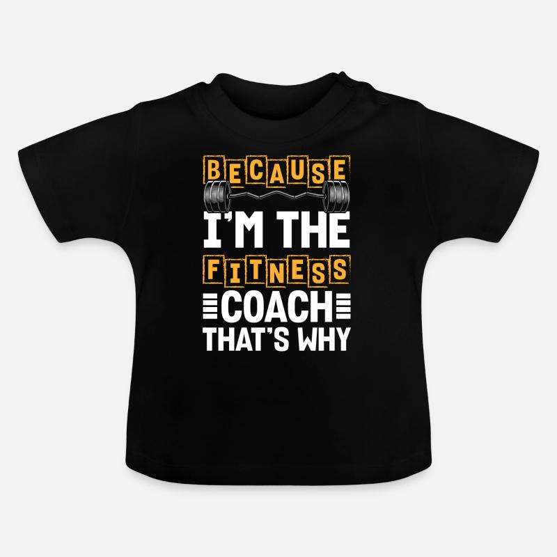Gym Bench Press Training - T-shirt bio col rond Bébé - noir