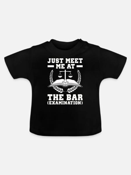 Anwalt - Baby Bio-T-Shirt mit Rundhals - Schwarz