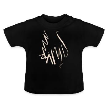 Lamu Souvenir Kenya - Baby Organic T-Shirt with Round Neck - black - Front