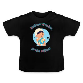 Das perfekte T-Shirt für kleine Träumer! - Baby Bio-T-Shirt mit Rundhals - Schwarz - Vorne