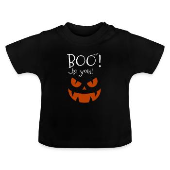 Déguisement d'Halloween - T-shirt bio col rond Bébé - noir - Devant