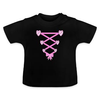 Volksfest Dirndl Remplacement - T-shirt bio col rond Bébé - noir - Devant