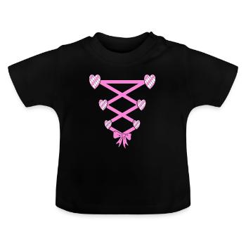 Volksfest Dirndl Remplacement - T-shirt bio col rond Bébé - noir - Devant