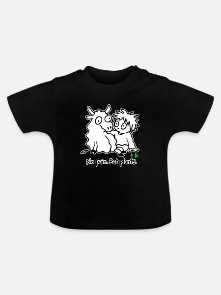 Esse Pflanzen - Baby Bio-T-Shirt mit Rundhals - Schwarz