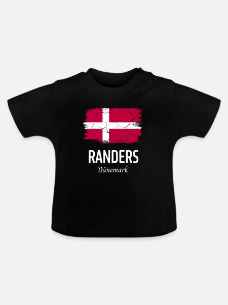 Randers - Baby Bio-T-Shirt mit Rundhals - Schwarz