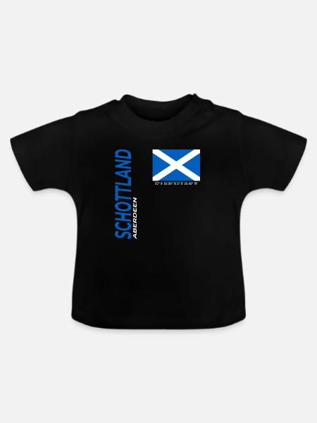 Aberdeen - Baby Bio-T-Shirt mit Rundhals - Schwarz