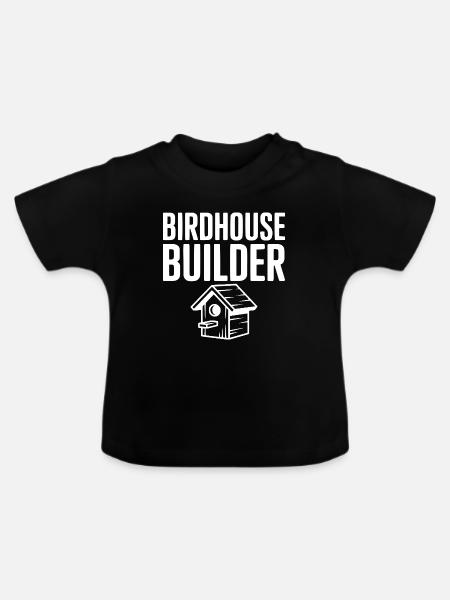 Vogelhausbauer - Baby Bio-T-Shirt mit Rundhals - Schwarz