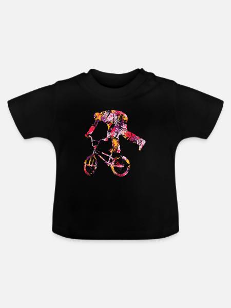 BMX - Baby Bio-T-Shirt mit Rundhals - Schwarz