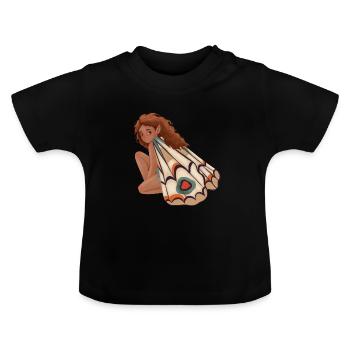 Petite Fée - T-shirt bio col rond Bébé - noir - Devant
