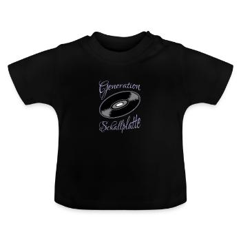 alt, lustiger Spruch, älter werden, altern - Baby Bio-T-Shirt mit Rundhals - Schwarz - Vorne