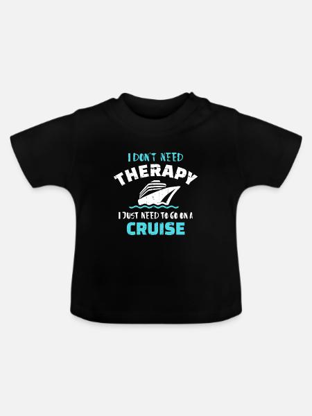Kreuzfahrt - Baby Bio-T-Shirt mit Rundhals - Schwarz
