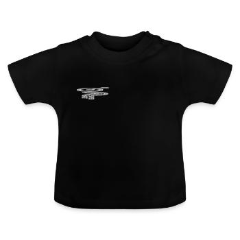 SUPER FAST - Baby Bio-T-Shirt mit Rundhals - Schwarz - Vorne