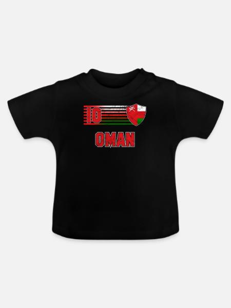 Oman - Baby Bio-T-Shirt mit Rundhals - Schwarz