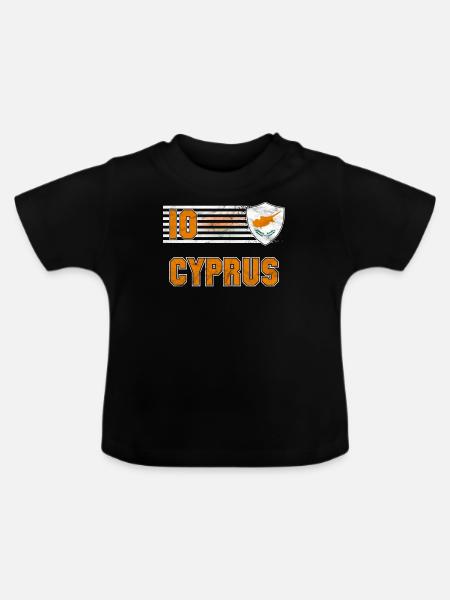 Zypern - Baby Bio-T-Shirt mit Rundhals - Schwarz